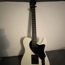 black And White Telecaster Electric Guitar  Brand New !