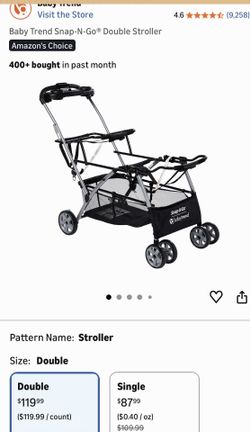 Double stroller baby trend