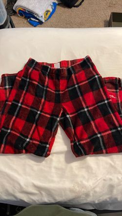 Red Plaid Fleece Pajama Pants