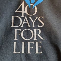 40 Days For Life Hooded Sweatshirt Large