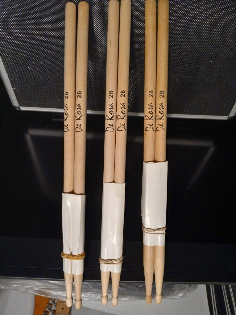 3 Pair, Brand New Drum Sticks For $20