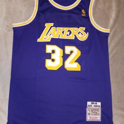 Magic Johnson Los Angeles Lakers Jersey Size L M 