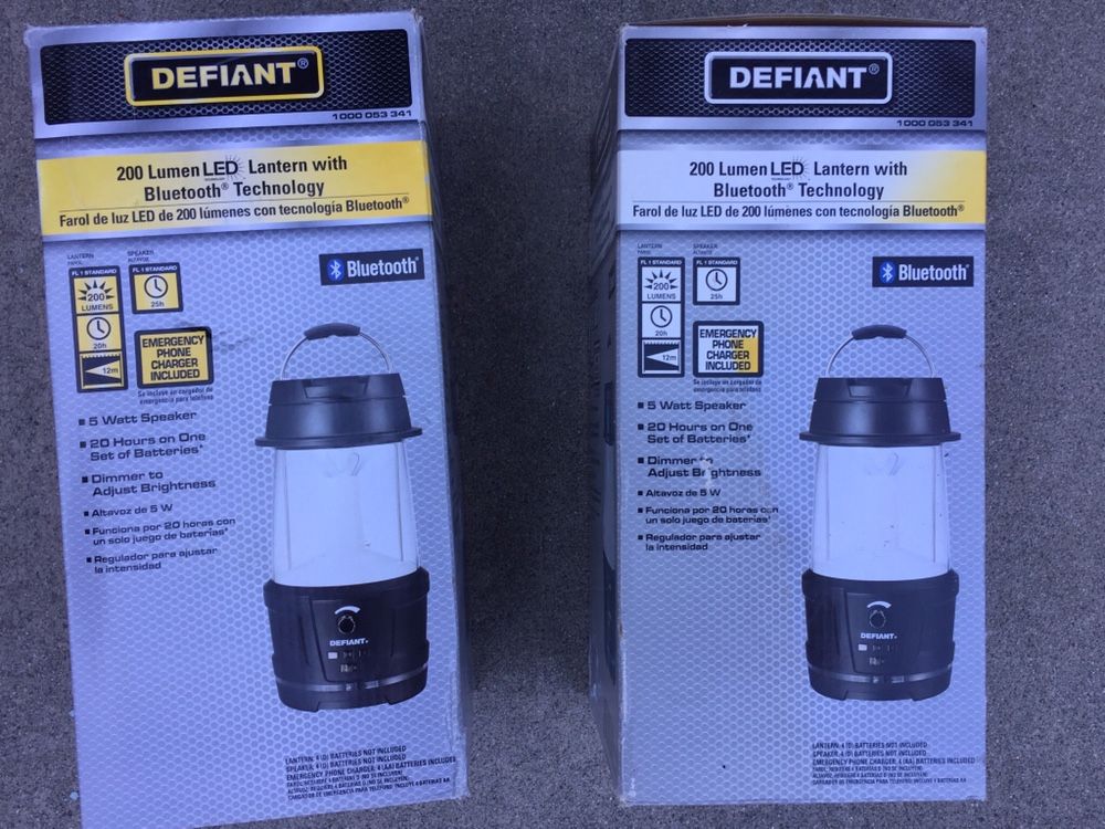 Defiant 200 Lumen LED Lantern With Bluetooth Technology