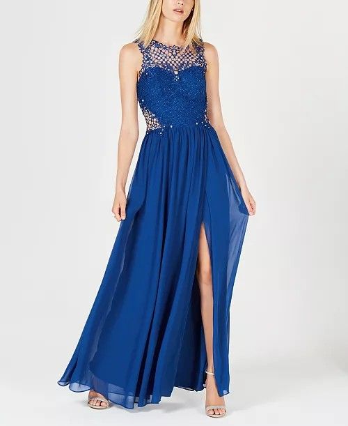 Long Blue Dress