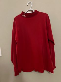 Vintage Adidas Red Long Sleeve Shirt