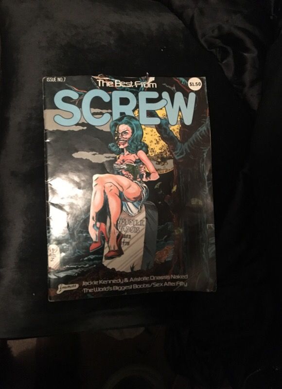 The best from screw magazine Jackie Kennedy Onassis nude in it fissures 7 from 1973 must b 18