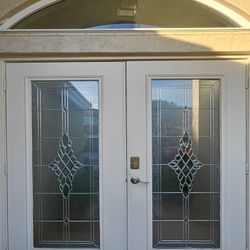 2 Impact 36x80 Doors  with Arch & Kwikset Door Lock For Sale