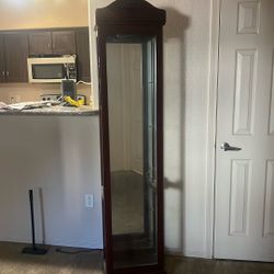 Walnut 4 Glass Shelves With Light  