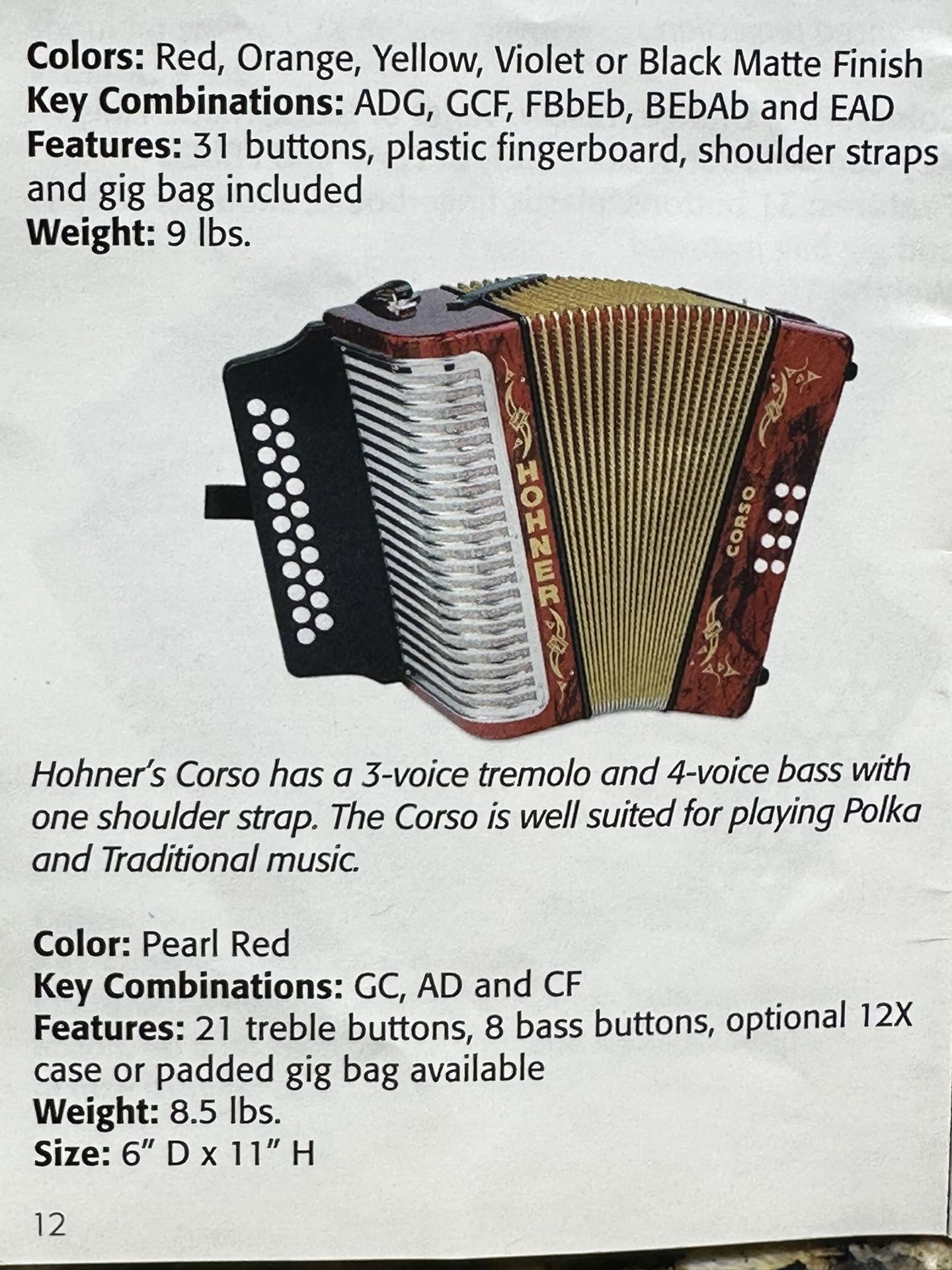 Horner Corso Accordion