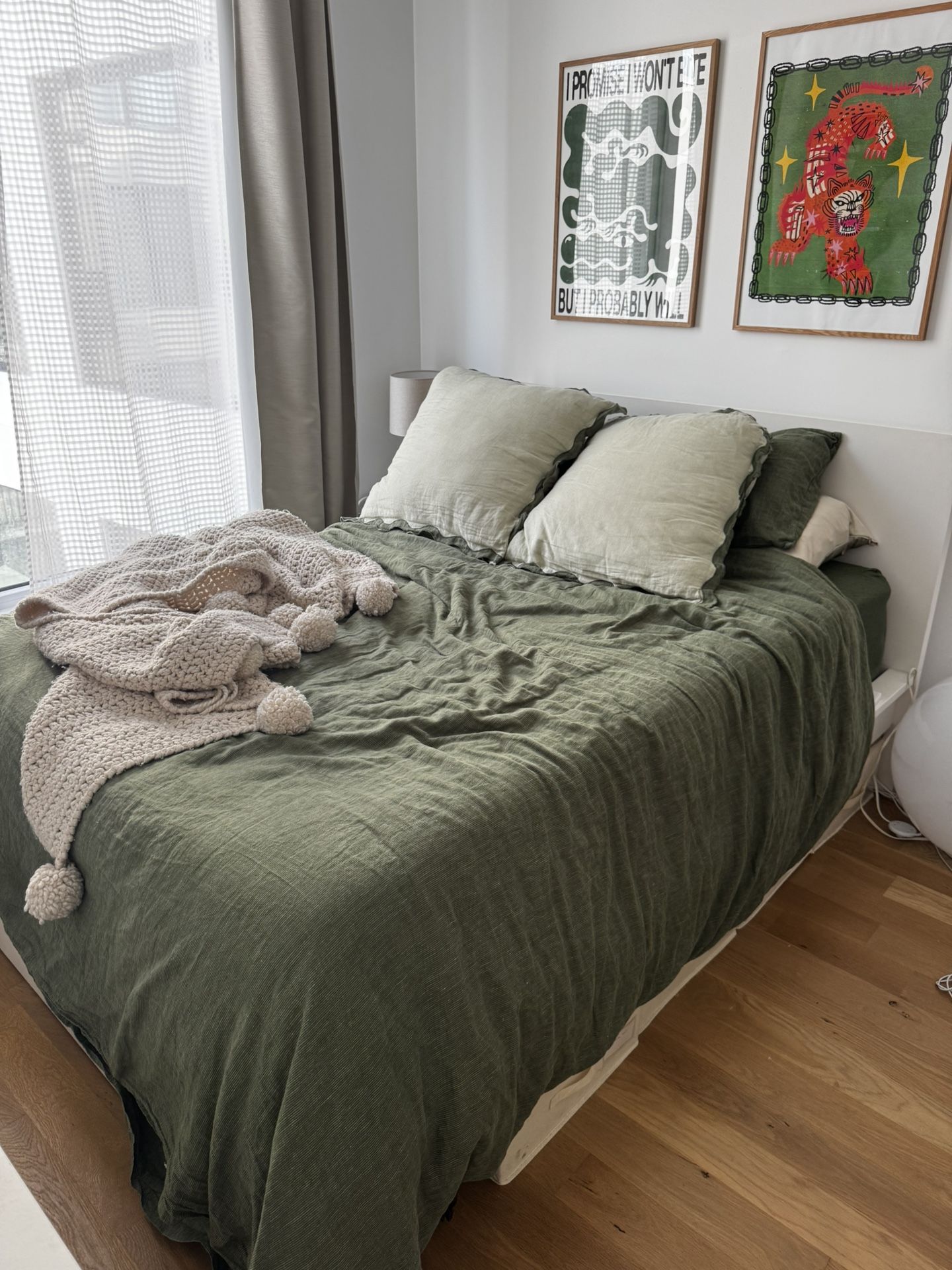 IKEA malm white bed frame