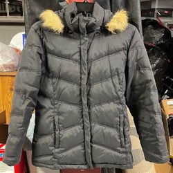 Women’s Black Rain Jacket (L) 