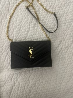SAINT LAURENT Chain leather Wallet