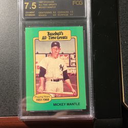 Mickey Mantle ‘87 All Time Greats Graded Card