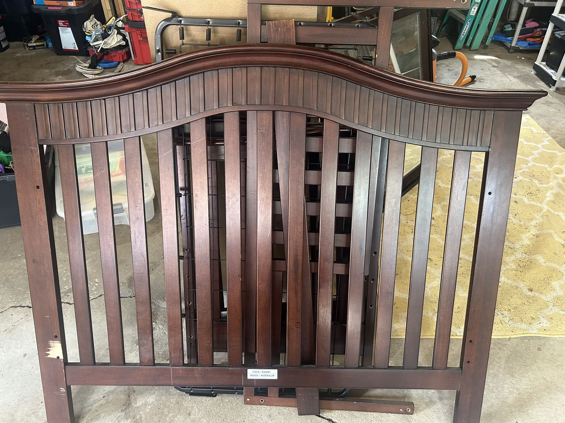 Baby Crib To Single Bed Frame 