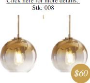 Two available Glass Light Fixture Globe