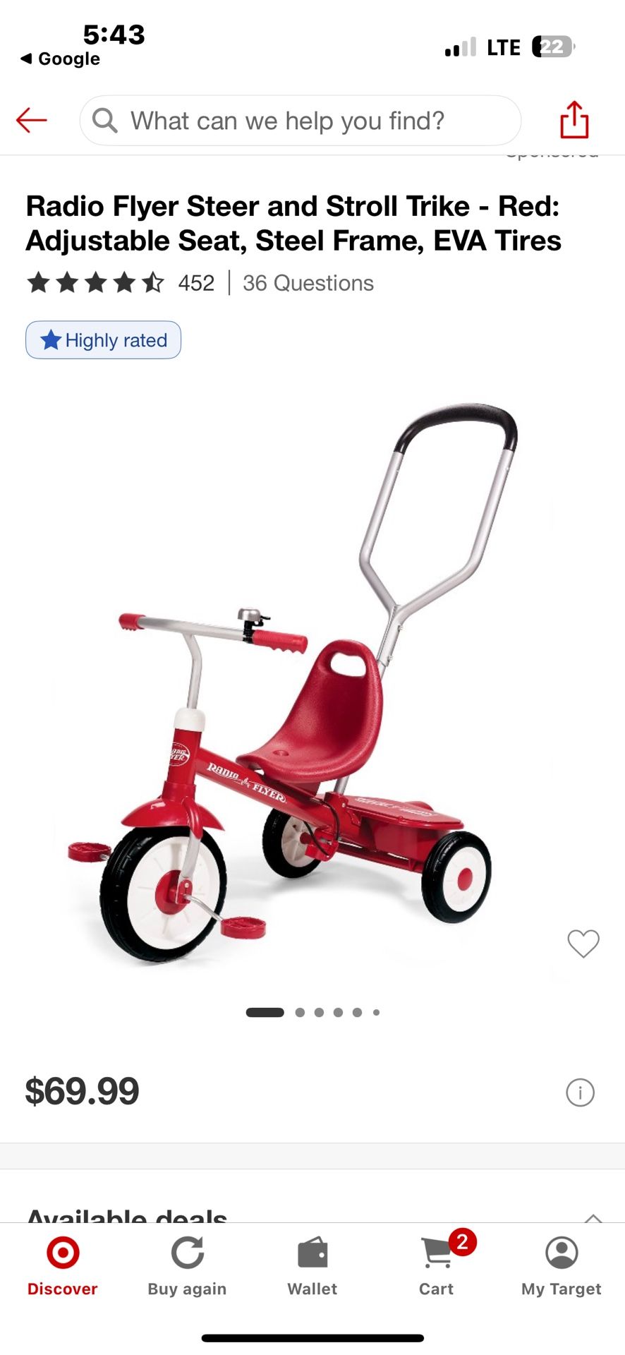Radio Flyer Stroll Bike