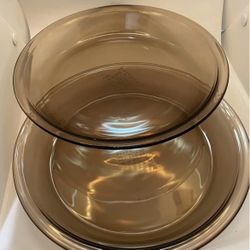 2 Pyrex 10” Pie Dish 