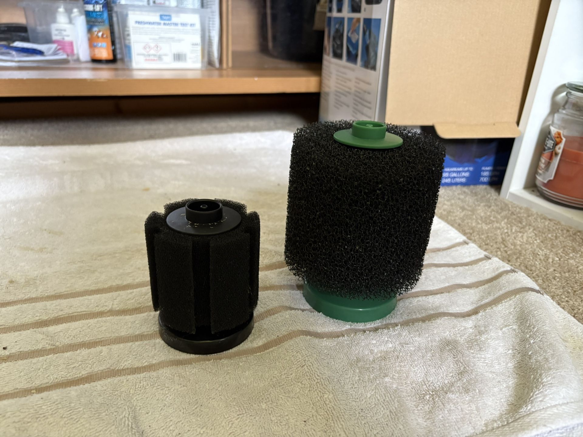 Aquarium Sponge Filters, Air Pumps, And Media
