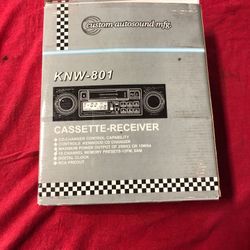 Used like new Custom auto-sound cassette-receiver