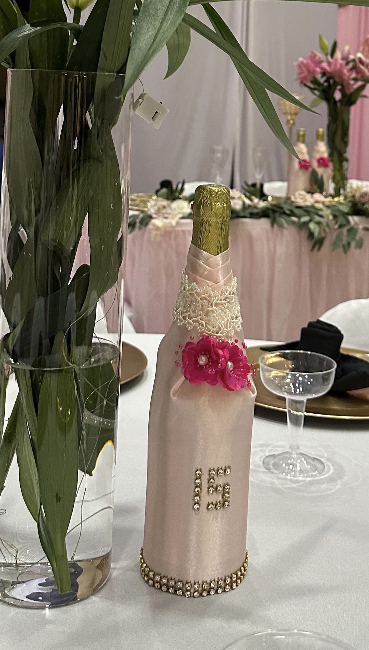 Quince Decorated Bottle