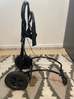 EARTHLITE Massage Table Traveler Cart - Sturdy Platform with Large Rubber Wheels & Telescoping Handle / Fits Most Brands & Sizes