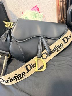 Christian Dior wide strap saddle bag