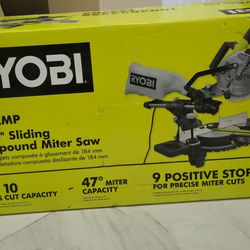 RYOBI 10 Amp Corded 7-1/4 in. Compound Sliding Miter Saw