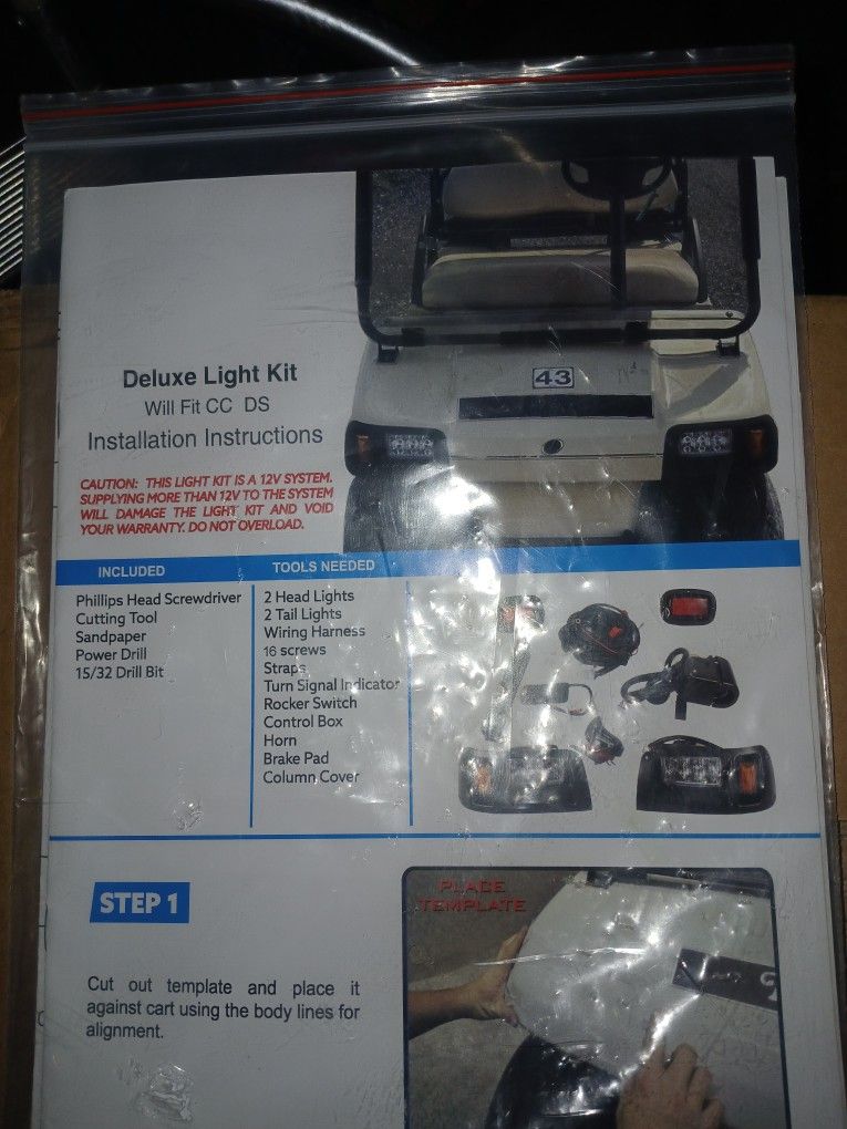 Deluxe Light Kit Will Fit Club Car DS