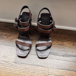 Saint Laurent Brown Wedge Heel 39