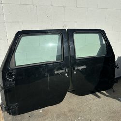 Jeep Wrangler Jk Driver And Passenger Front Door Manual Window Oem 2007 Through 2010