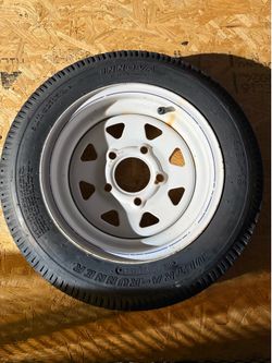 Trailer Tire and wheel 4.80-12