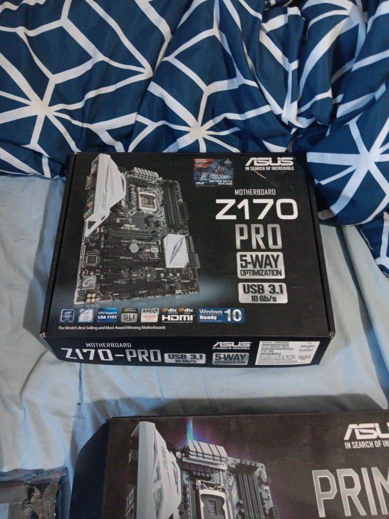 Asus Mother Board Z170 Pro 5-way Optimization USB 3.1 10 Gb/s
