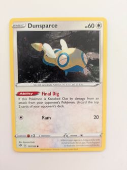 Dunsparce Darkness Ablaze 137 Pokemon Card