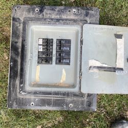 Used subpanel with circuit breakers