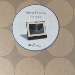 Swing 4x6 Picture Frame, Wood And Glass - Brand New In Box 