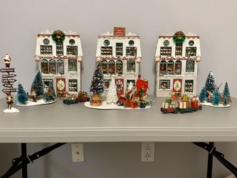 North Pole Santa Workshop Handmade Scene
