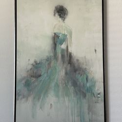 Abstract Framed Wall Art – $50