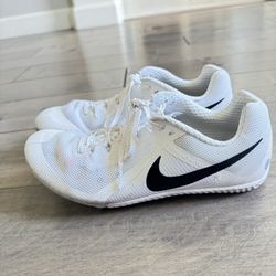 White Nike Track Shoes