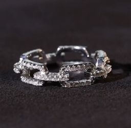 🩷NEW Gorgeous Silver Tone Cubic Zirconia🩷 Size 6 