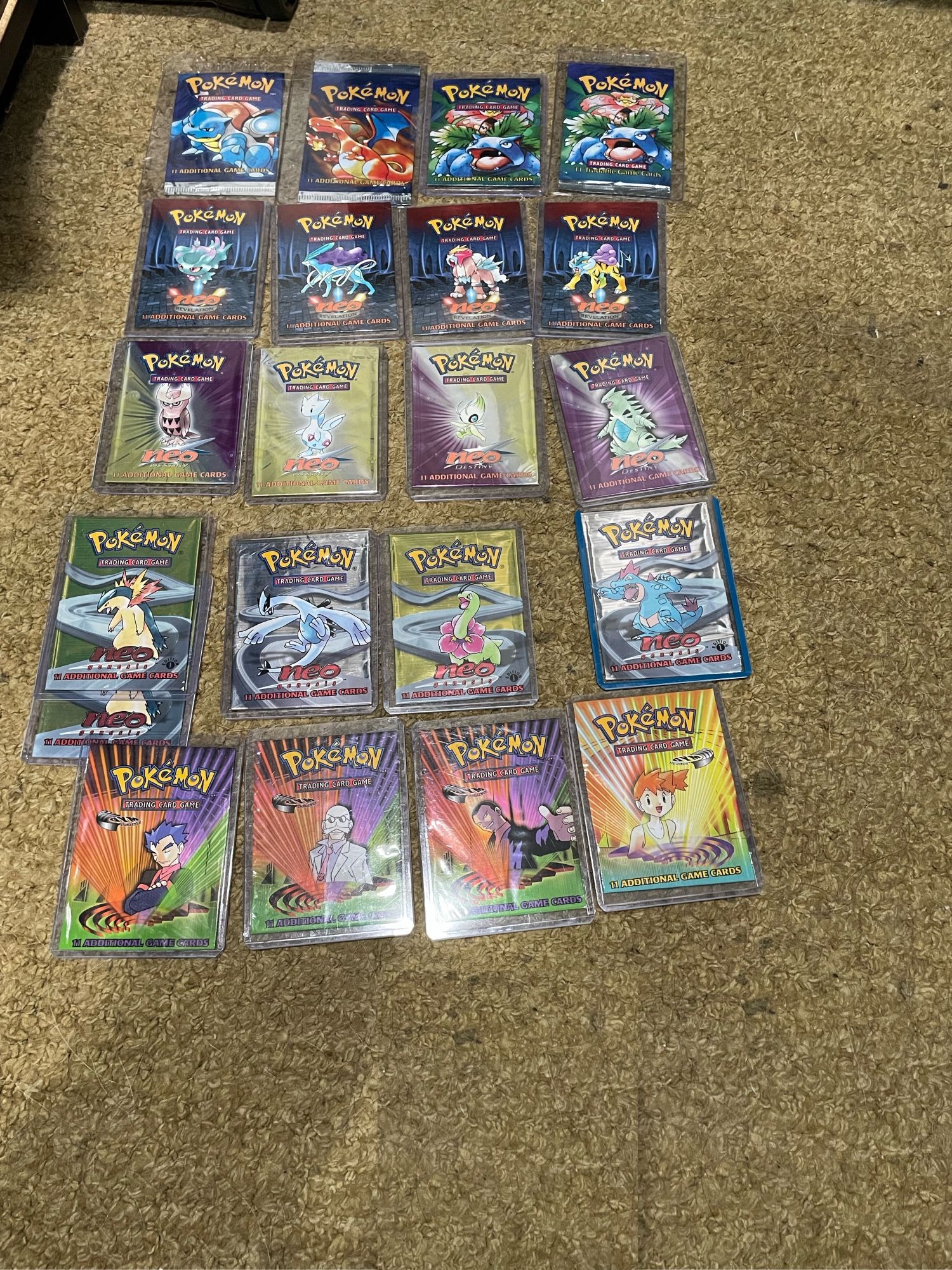 Pokemon Empty Packs