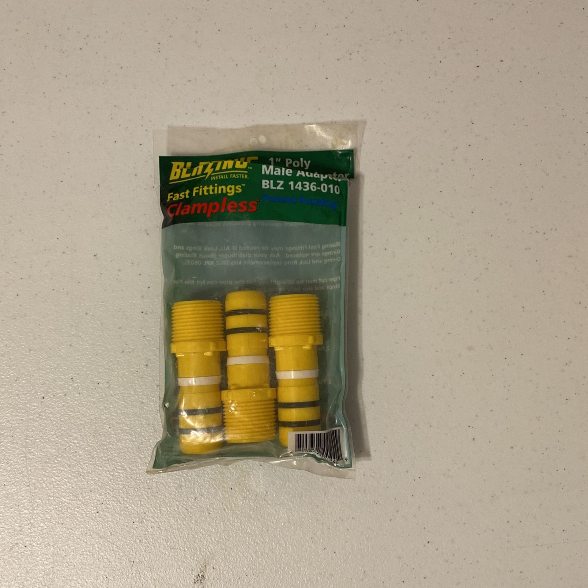 Blazing Clampless 1” Male Adapter