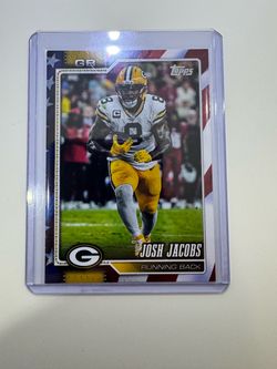 Josh Jacobs Topps Green Bay Packers Football Card