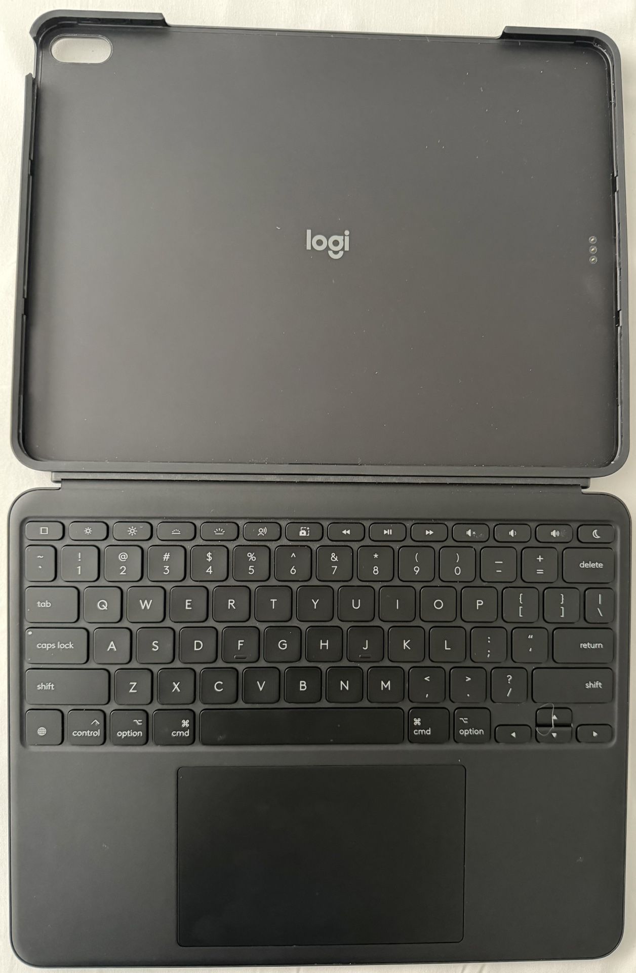 Logitech Combo Touch iPad Air 13-inch (M2 & M3), Keyboard Case - Detachable Backlit Keyboard with Kickstand - Midnight Black
