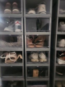 Shoe storage bins