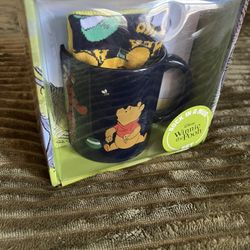 Disney Winnie the Pooh Sock in a Mug Set