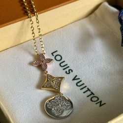 High Quality Designer Necklace With Crystals Flowers