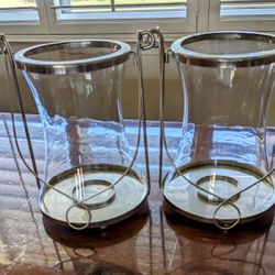 Two 10.5" Candle Holders 