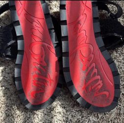 Red bottom sandals