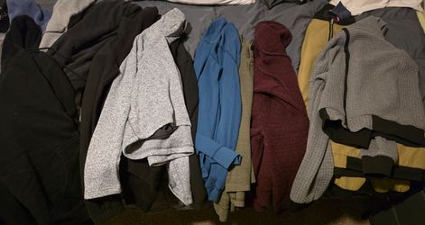 Massive Men’s Tops & Outerwear Haul (41 Items) - L / XL - Hoodies, Polos, Sweaters