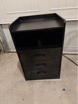Nightstand table with plug